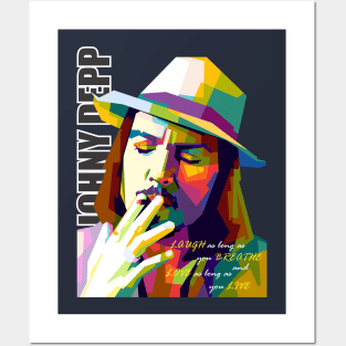 Johny depp smoke Posters and Art